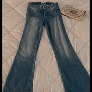 FLARE STRETCH - GUESS BRAIDED WAIST 70’s STRETCH Flares🔥